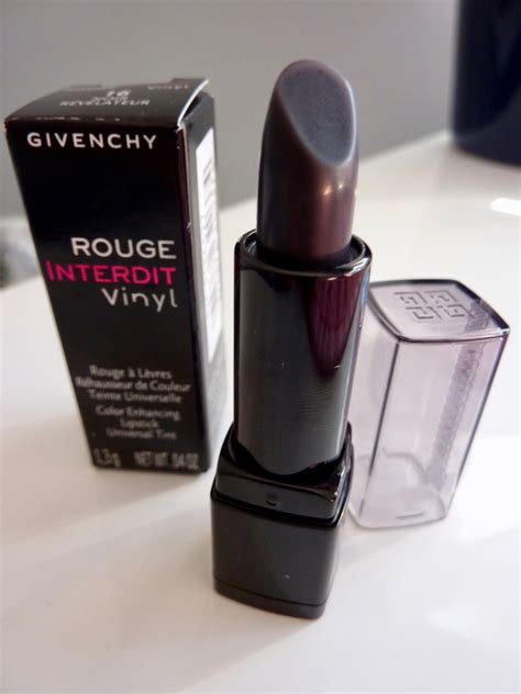 Givenchy Rouge Interdit Vinyl Lipstick in Noir Révélateur Review